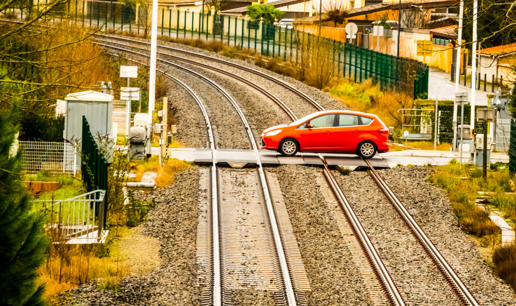 Bahnübergangs - Verstoß gegen die Wartepflicht