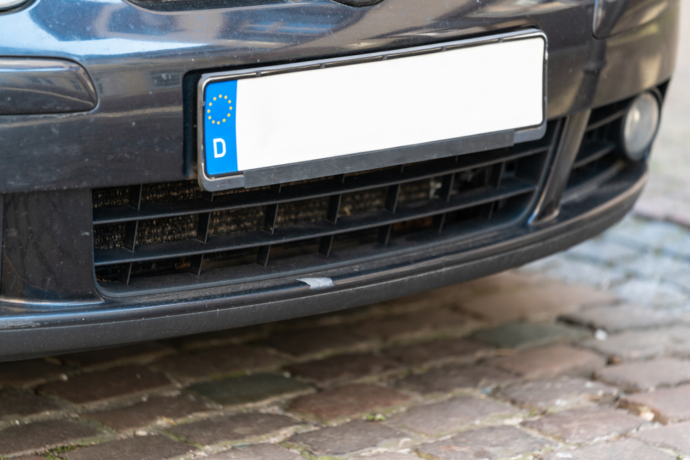 Unkenntlich gemachtes Nummernschild