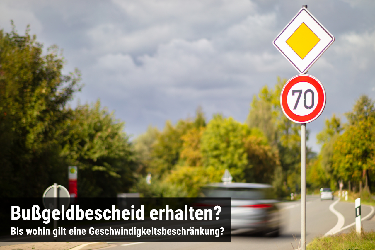 Wann ist eine Geschwindigkeitsbeschränkung zu Ende?