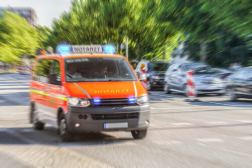 Rettungswagen im Einsatz