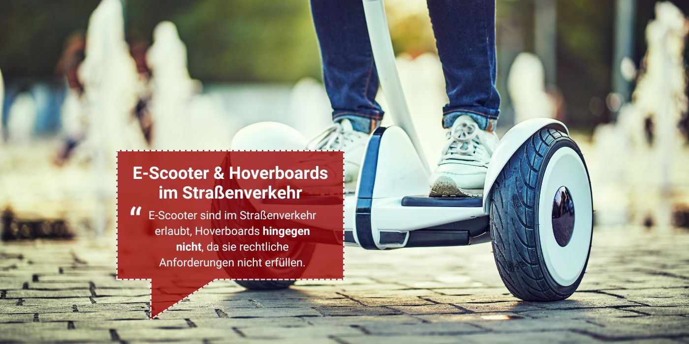 Hoverboards und e-Scooter in Straßenverkehr