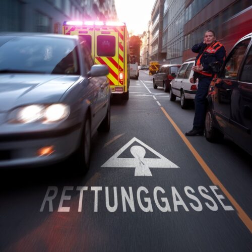 Missbrauch der Rettungsgasse - Gerichtsurteil