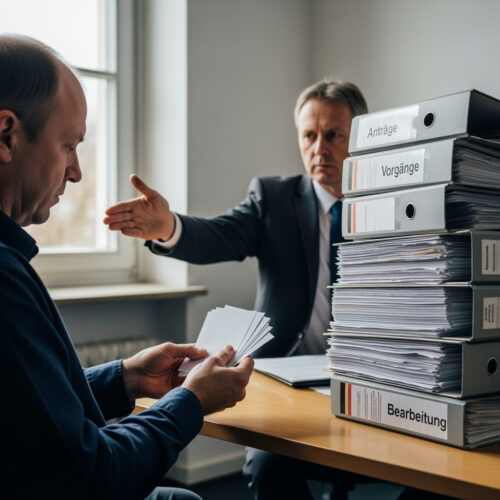 Ein Betroffener zeigt Abstinenznachweise, die für die Wiedererlangung der Fahrerlaubnis nach Drogenkonsum als unzureichend gelten.